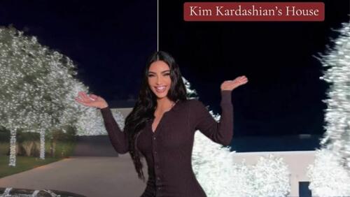 Ким Кардашян показа своята грандиозна коледна украса в имението си на стойност 60 млн. долара